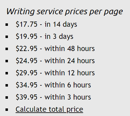 EssayChief.com Prices